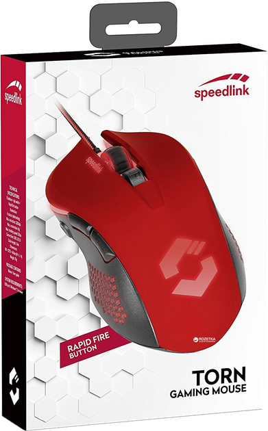Mysz Speedlink Torn USB Black/Red (SL-680008-BKRD) - obraz 5