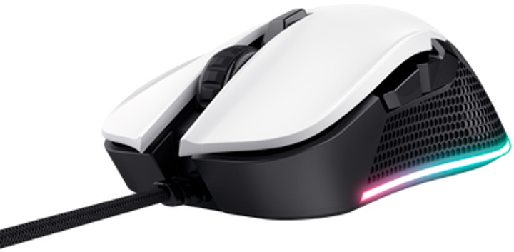 Mysz Trust GXT922W Ybar Gaming Mouse Eco USB Black-White (TR24730) - obraz 4