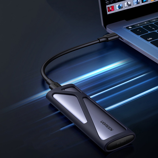 Obudowa zewnętrzna Ugreen CM400 dla M.2 SSD (NVMe) M-KEY USB 3.2 Type-C (90264_WV) - obraz 5