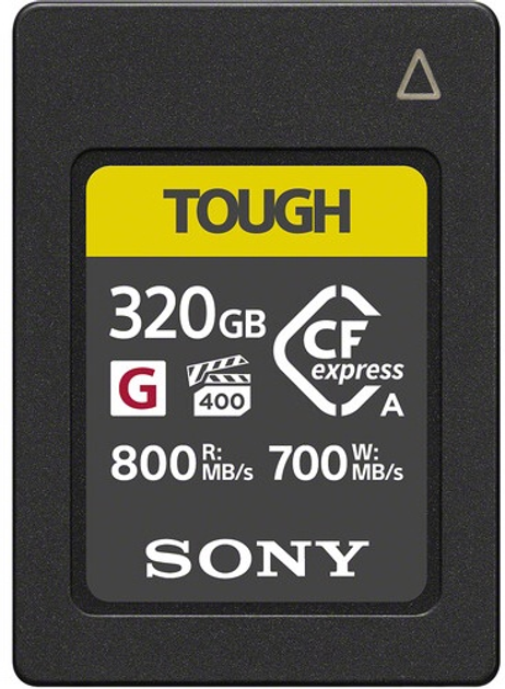 Карта пам'яті Sony CFexpress Type A 320GB R800/W700MB/s Tough (CEAG320T.SYM) - зображення 1