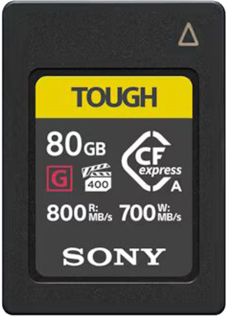 Карта пам'яті Sony CFexpress Type A 80GB R800/W700MB/s Tough (CEAG80T.SYM) - зображення 1