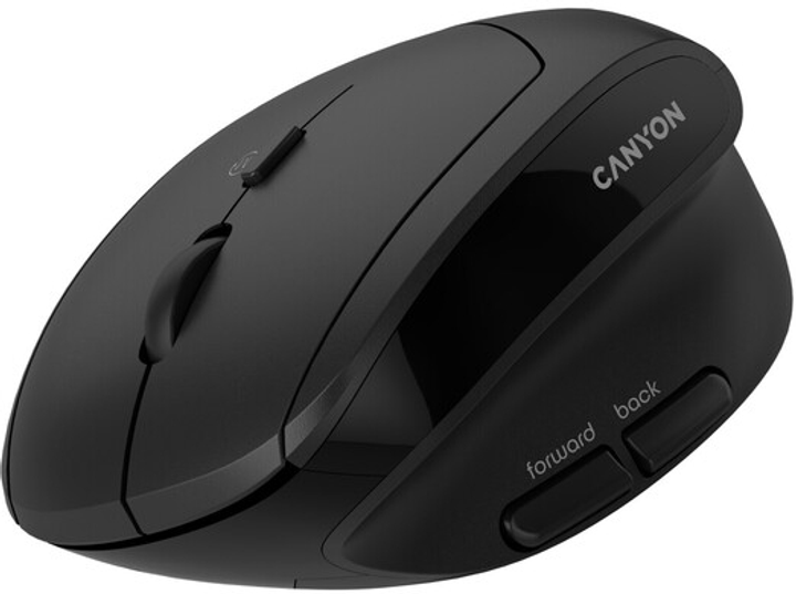 Mysz Canyon MW-25 LED Silent Wireless/Bluetooth Black (CNS-CMSW25) - obraz 8
