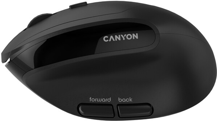 Mysz Canyon MW-25 LED Silent Wireless/Bluetooth Black (CNS-CMSW25) - obraz 9