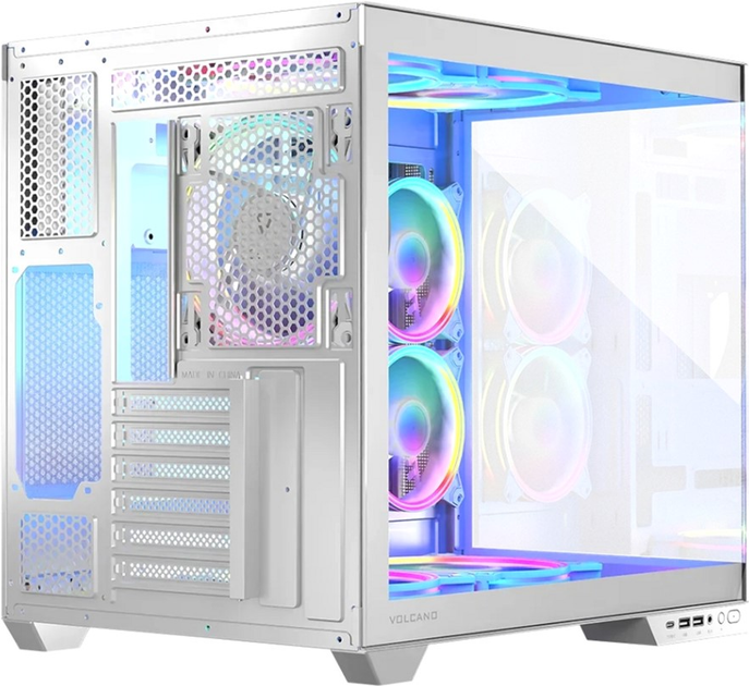 Корпус Modecom Volcano Panorama Apex ARGB 5F Midi White (AT-PANORAMA-5F-ARGB-20-00) - зображення 5