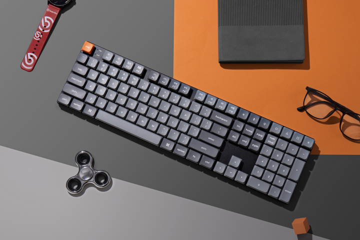 Klawiatura bezprzewodowa Keychron K5 Max Gateron MX 2.0 Brown QMK RGB Wireless/Bluetooth/USB Black (K5MH3_KEYCHRON) - obraz 9