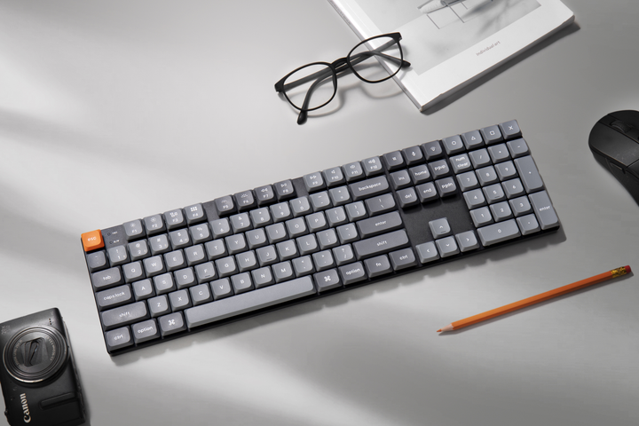 Klawiatura bezprzewodowa Keychron K5 Max Gateron MX 2.0 Red QMK RGB Wireless/Bluetooth/USB Black (K5MH1_KEYCHRON) - obraz 10