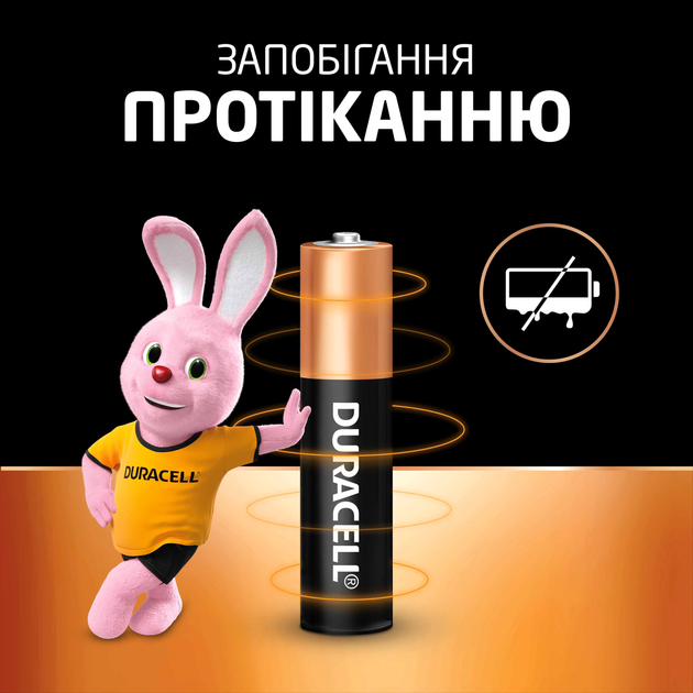 Батарейки Duracell Basic AAA 1.5V LR03 10 шт economy pack (5000394152557) - зображення 6