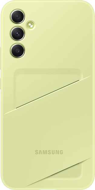 Etui plecki Samsung Card Slot Case do Galaxy A34 5G Lime (8806094920451) - obraz 1