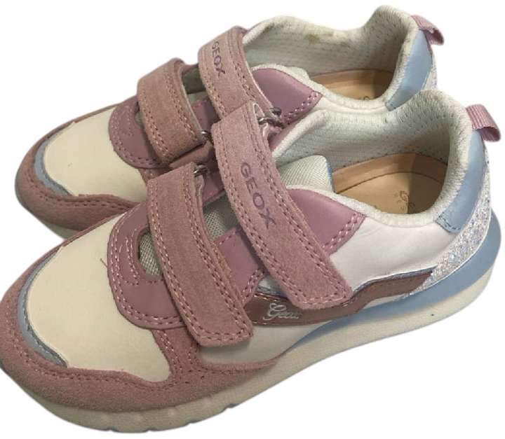 Buty sportowe dla dziewczynki Geox J35GZD022FU-C0674 29 Bialy/Rozowy (8056206079342) (955555911801999) - Outlet - obraz 2
