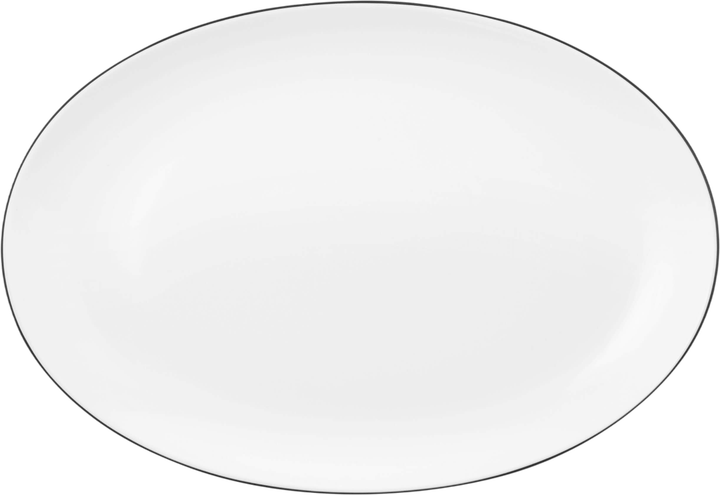 Блюдо Seltmann Weiden Lido Black Line овальне 35 x 24 см (4052212063751) - зображення 1