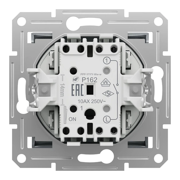 Выключатель одноклавишный Schneider Electric Asfora алюминий EPH0100161 - Фото 8 Выключатель одноклавишный Schneider Electric Asfora алюминий EPH0100161 - изображение 8
