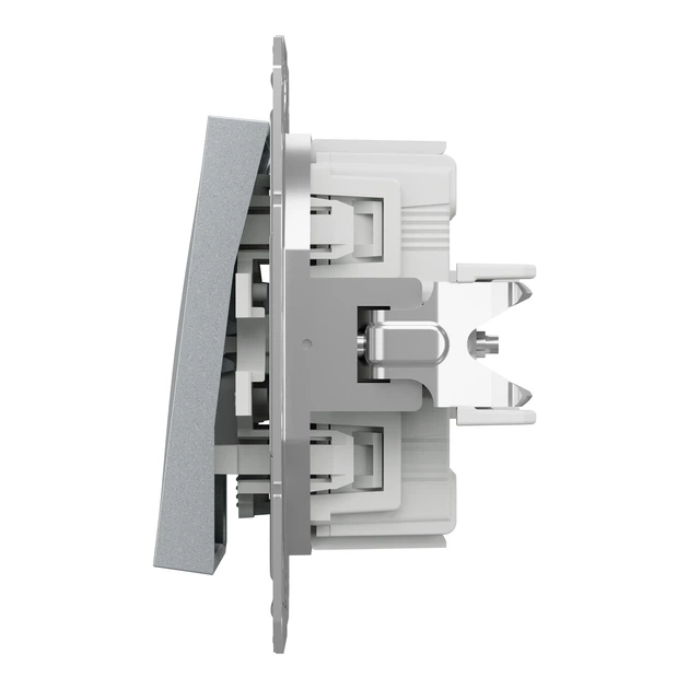 Выключатель одноклавишный Schneider Electric Asfora алюминий EPH0100161 - Фото 5 Выключатель одноклавишный Schneider Electric Asfora алюминий EPH0100161 - изображение 5
