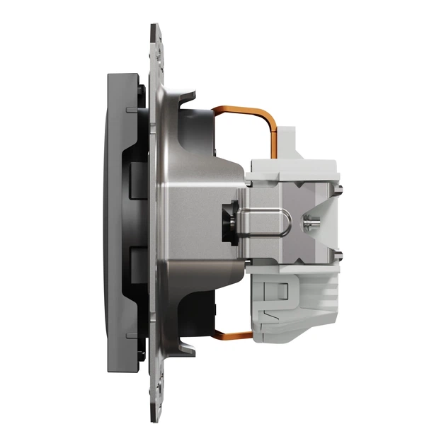 Розетка Schneider Electric Asfora с заземлением антрацит EPH2900171 - изображение 6