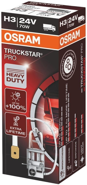 Żarówka samochodowa Osram Truckstar Pro Next Gen H3 70 W 24 V (64156TSP) - obraz 2