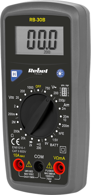 Miernik uniwersalny Rebel RB-30B (MIE-RB-30B) - obraz 1