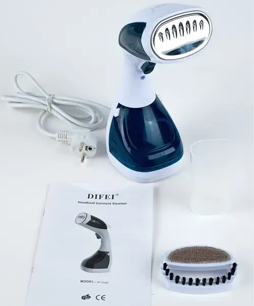 Ручний відпарювач Difei Handheld Garment Steamer, Щітка-відпарювач, парова праска, відпарювач для одягу - зображення 2