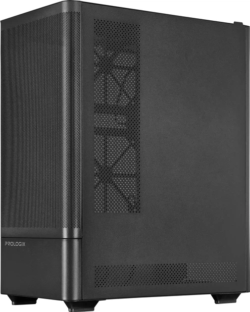 Корпус Prologix Lumi GM-01MAB Mesh Black з 3 ARGB вентиляторами - зображення 6