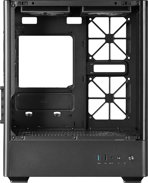 Корпус Prologix Lumi GM-01MAB Mesh Black з 3 ARGB вентиляторами - зображення 8