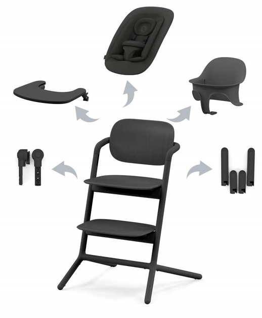 Стілець для годування Cybex Gold Lemo 4 в 1 Stunning Black (4063846171491) - зображення 1