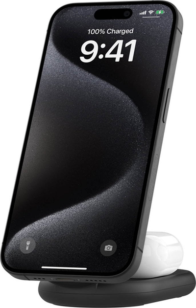 Ładowarka indukcyjna Belkin BoostCharge 2-in-1 Magnetic Foldable Wireless Charger 15 W Black (WIZ028VFBK) - obraz 2
