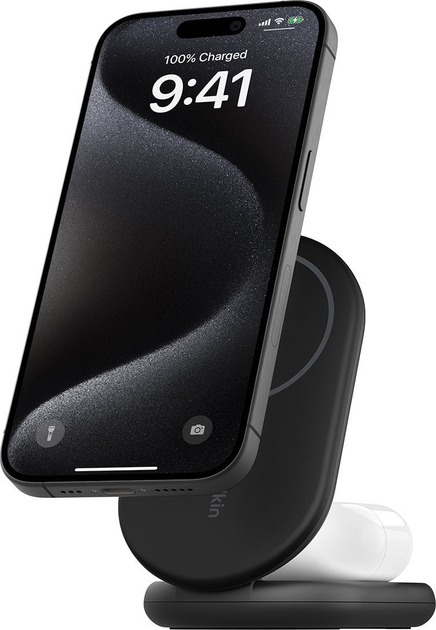 Ładowarka indukcyjna Belkin BoostCharge 2-in-1 Magnetic Foldable Wireless Charger 15 W Black (WIZ028VFBK) - obraz 9
