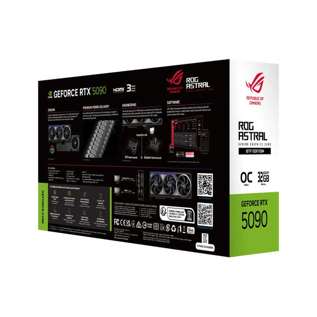 Відеокарта ASUS GeForce RTX 5090 32GB GDDR7 OC BTF ROG-ASTRAL Відеокарта ASUS GeForce RTX 5090 32GB GDDR7 OC BTF ROG-ASTRAL