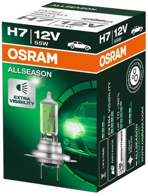 Żarówka samochodowa Osram Allseason H7 55 W 12 V (64210ALL) - obraz 2