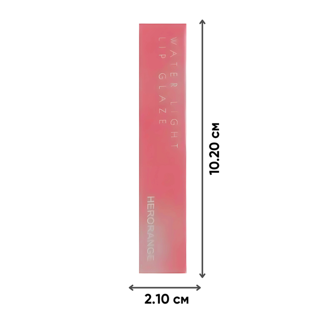 Блеск-тинт для губ HERORANGE Water Light, оттенок 06 Lingonberry (бруснично-розовый) - Фото 4 Блеск-тинт для губ HERORANGE Water Light, оттенок 06 Lingonberry (бруснично-розовый) - изображение 4