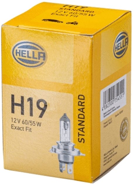 Автолампа Hella Standard H19 60/55 Вт 12 В (8GJ235698101) - зображення 2