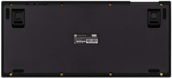 Klawiatura bezprzewodowa Keychron V1 Max Gateron Jupiter Banana QMK Ang./Ukr Wireless/Bluetooth/USB Black (V1MD4_KEYCHRON) - obraz 8