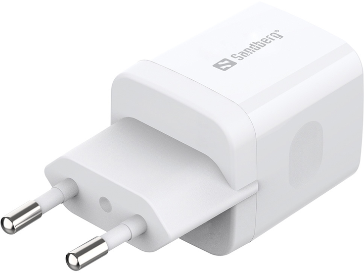 Ładowarka Sandberg USB-C PD QC 3.0 20 W, biała (441-42) - obraz 3