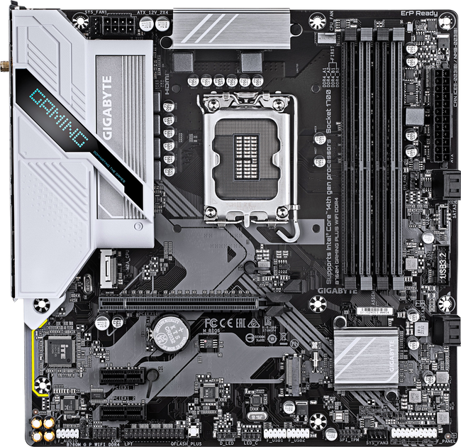 Материнська плата Gigabyte B760M GAMING PLUS WIFI DDR4 (s1700, Intel B760, PCI-Ex16) - зображення 1