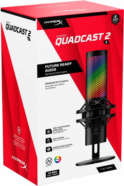 USB мікрофон HyperX QuadCast 2 S (9A273AA) - зображення 18