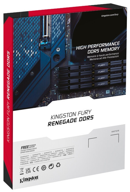 Pamięć RAM Kingston Fury DDR5-8000 32768 MB PC5-64000 (zestaw 2 x 16384) Renegade Black (KF580C38RSK2-32) - obraz 18