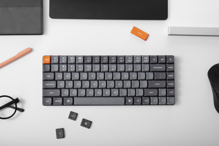 Klawiatura bezprzewodowa Keychron K3 Max Gateron MX 2.0 Red QMK RGB Eng/Ukr Wireless/Bluetooth/USB Black (K3MH1_KEYCHRON) - obraz 8