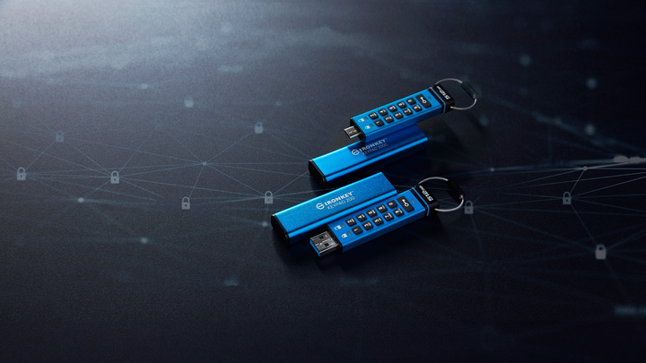 Флеш пам'ять USB Kingston IronKey Keypad 200 512GB USB Type-C Blue (IKKP200C/512GB) - зображення 7