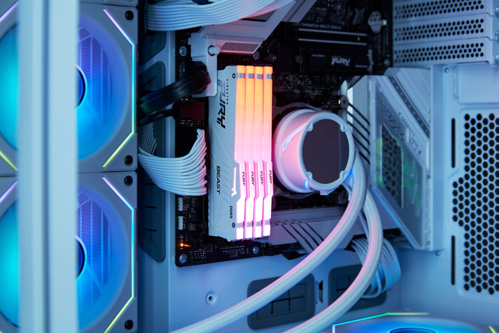 Pamięć RAM Kingston Fury Beast DDR5-6000 RGB 32768MB PC5-48000 (Kit of 2x16384) White (KF560C30BWAK2-32) - obraz 8