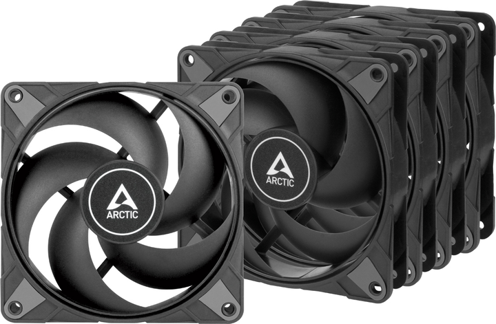 Набір вентиляторів Arctic P12 Max 120 мм 5 шт Black (ACFAN00289A) - зображення 1