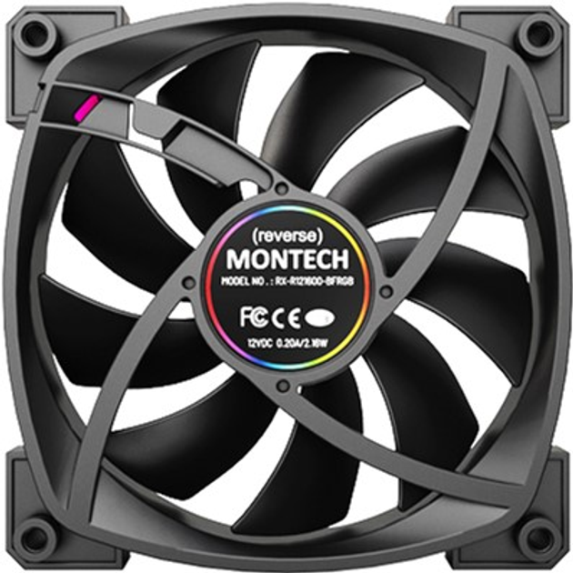 Wentylator Montech RX120 PWM (RX120 PWM Black) - obraz 6