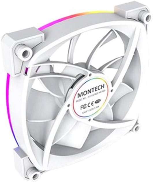 Zestaw wentylatorów Montech AX120 PWM 3 w 1, biały - obraz 5