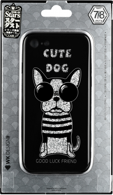 Etui WK WPC-087 do Apple iPhone 7/8 Cute Dog Black (681920360728) - obraz 3