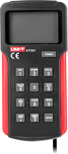 Wiatromierz UNI-T UT361 z funkcją pomiaru temperatury (MIE0123) - obraz 1