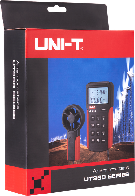 Wiatromierz UNI-T UT361 z funkcją pomiaru temperatury (MIE0123) - obraz 5