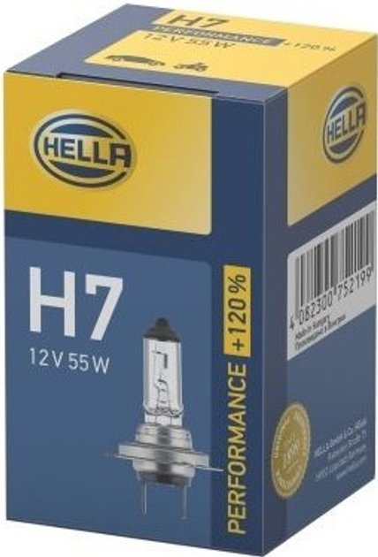 Автолампа Hella Performance +120% H7 55W 12V (8GH223498031) - зображення 2