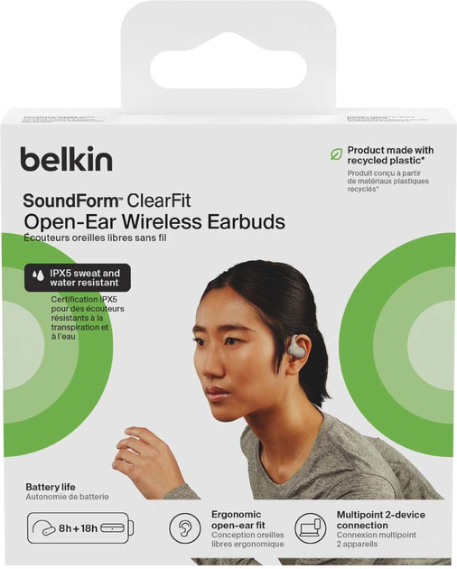 Słuchawki Belkin SoundForm ClearFit Open-Ear Sand (AUC013ctSA) - obraz 6