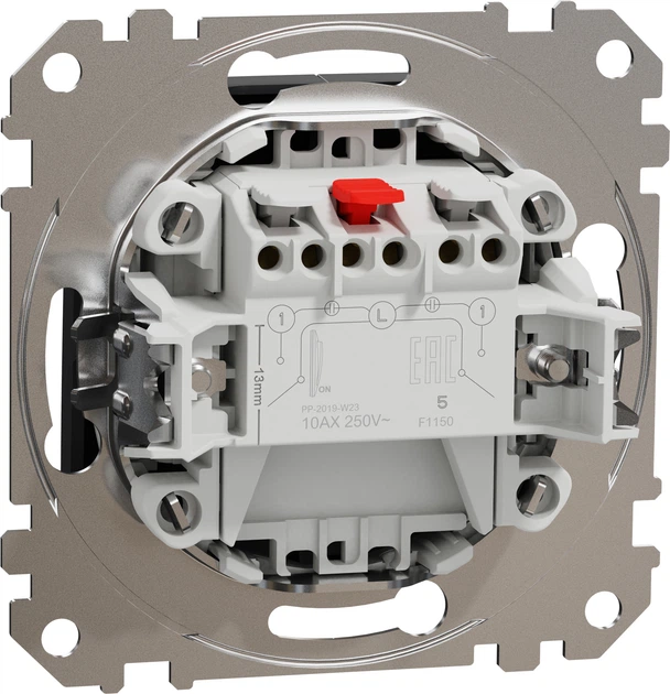 Вимикач 2-клавішний Schneider Electric Sedna Design Чорний SDD114105 - зображення 2