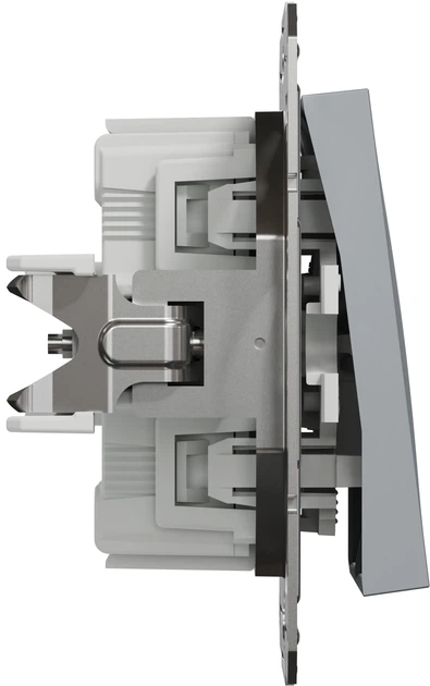 Вимикач 2-клавішний Schneider Electric Asfora самозажимний сталь EPH0300162 - изображение 3