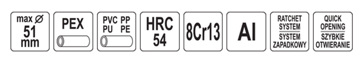 Obcinak do rur PVC YATO do 51 mm (YT-2228) - obraz 5