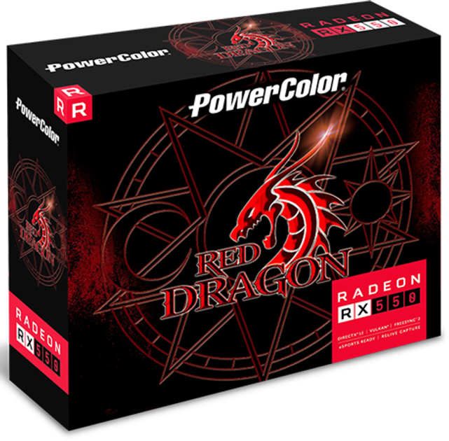 Відеокарта Powercolor PCI-Ex Radeon RX 550 Red Dragon LP 4GB GDDR5 (128bit) (1071/6000) (HDMI, DVI) (AXRX 550 4GBD5-HLE) - зображення 6