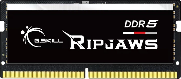 Pamięć RAM G.Skill DDR5-5200 16384MB PC5-41600 (1x16384MB) Ripjaws SO-DIMM Black (F5-5200S3838A16GX1-RS) - obraz 1